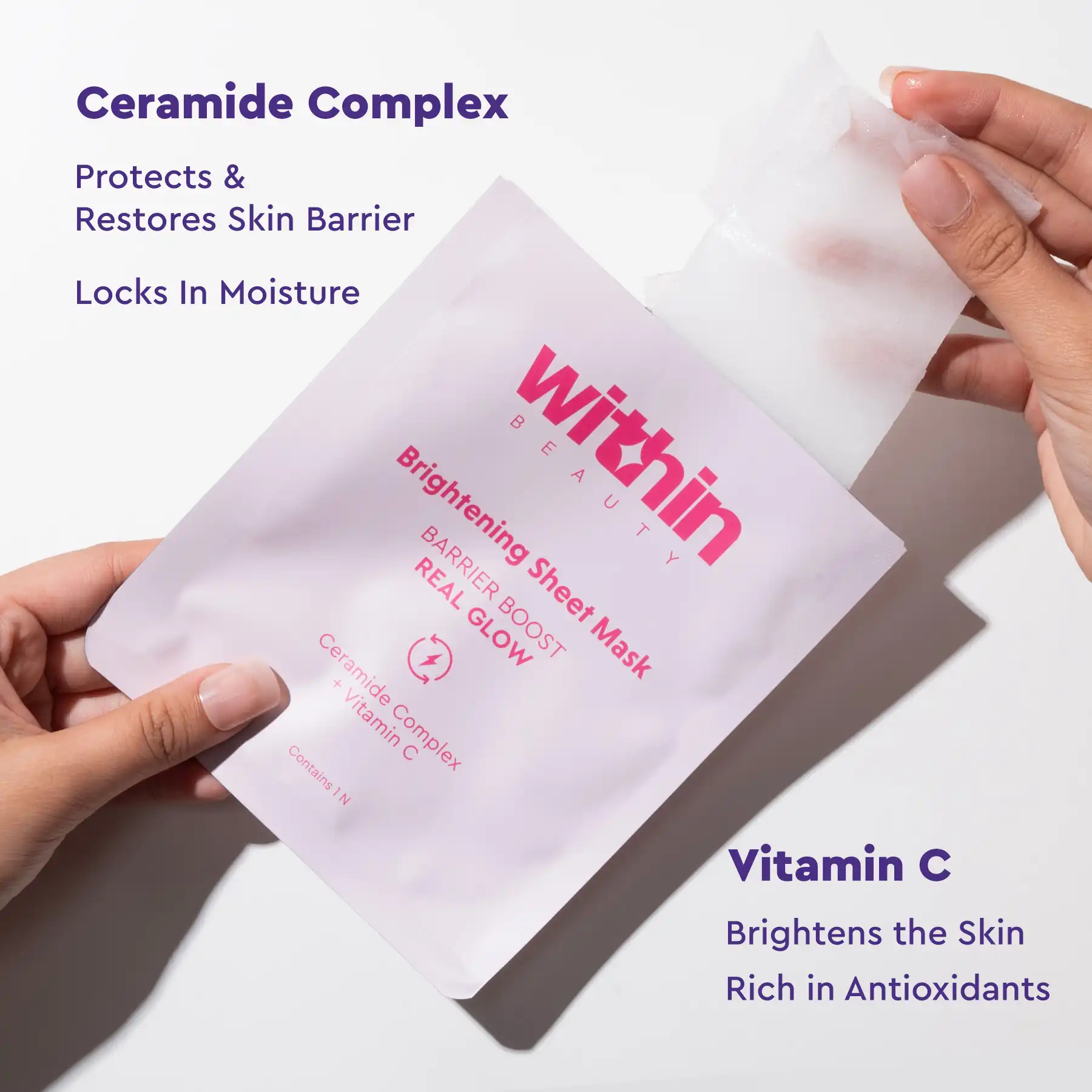 Real Glow Barrier Boost Brightening Sheet Mask 1 Unit - Image 3